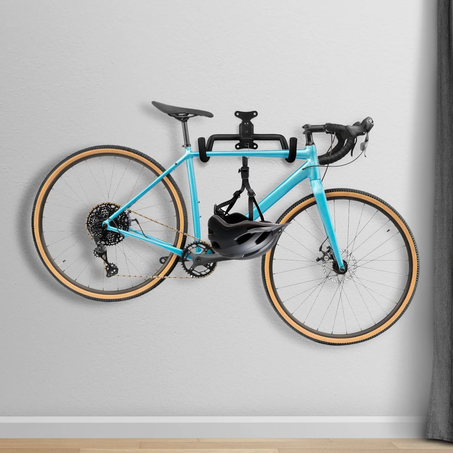 Soporte de pared para bicicletas Maclean, horizontal, acero, carga máx. 30 kg, MC-484