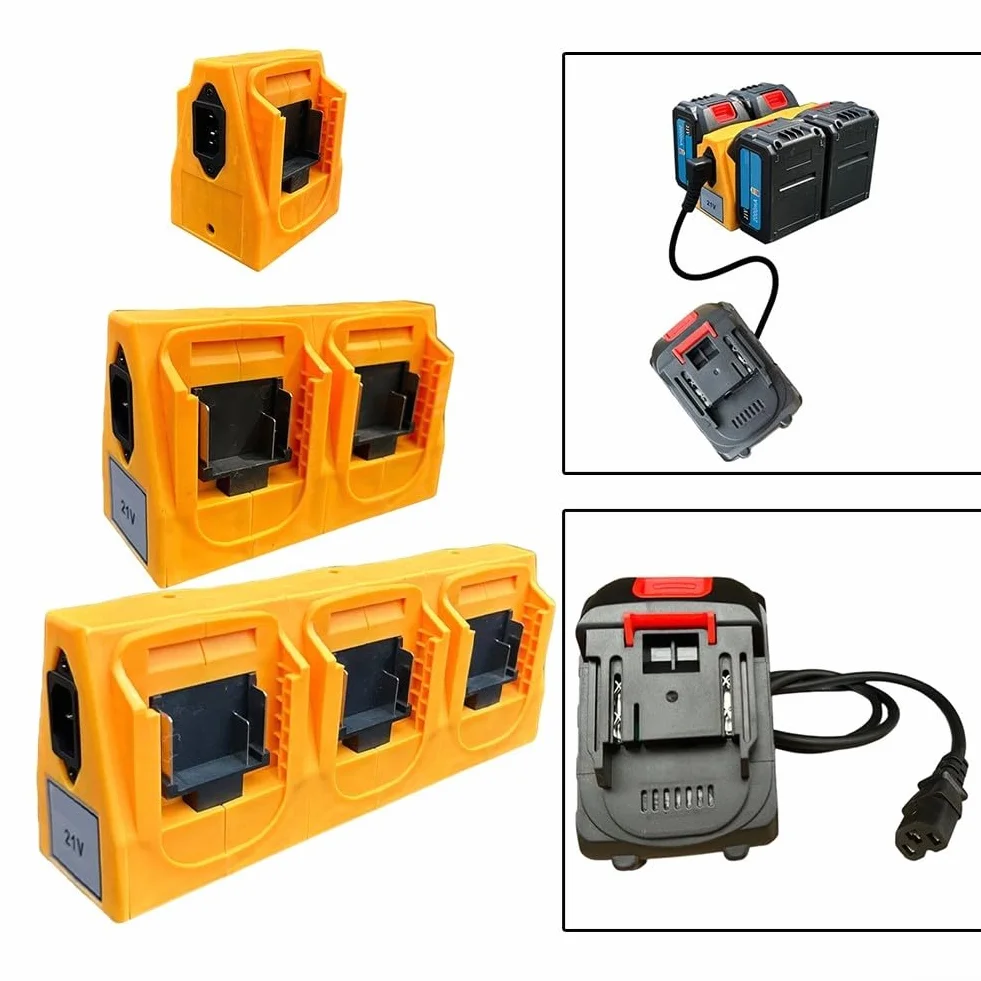 Adaptador de batería de 246 ranuras para BL1830 BL1840 BL1850 BL1860 con soporte de batería múltiple compatible con herramientas eléctricas y equipos que necesitan una solución de adaptador de cable