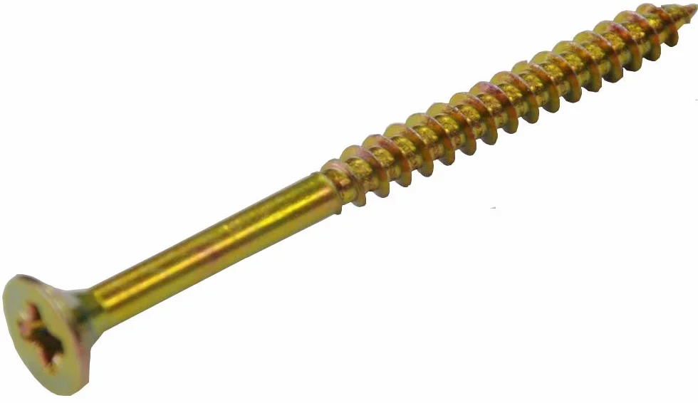 Tornillos para madera y aglomerado, 6 x 130 mm, cabeza avellanada POZIDRIV (caja de 200)