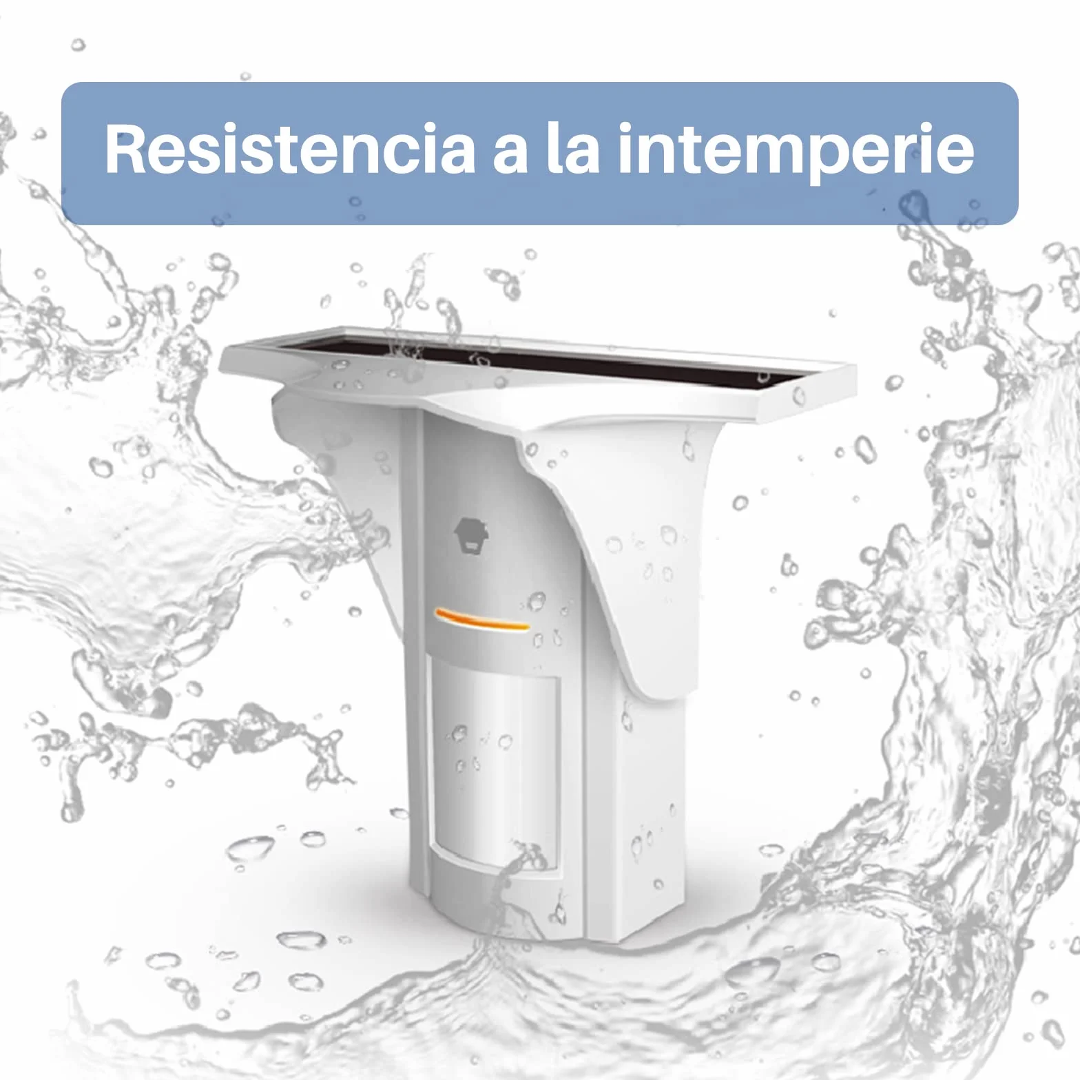 Chuango PIR-926 Detector Solar de Movimiento- Doble Detección Infrarrojos Pasivos y Microondas, Protección IP65, Alcance de 8 Metros y Ángulo de 110°, Duración de la Batería hasta 5 Meses sin Sol
