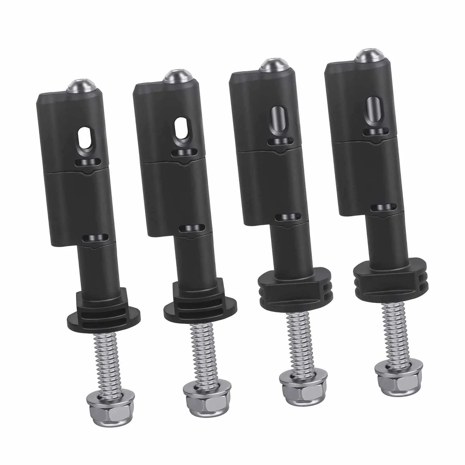 KIMISS Juego de 4 pines de montaje para MaxTrax MKII, para tablas de tracción, acero inoxidable, antirrobo con de bloqueo, kit de anclaje seguro