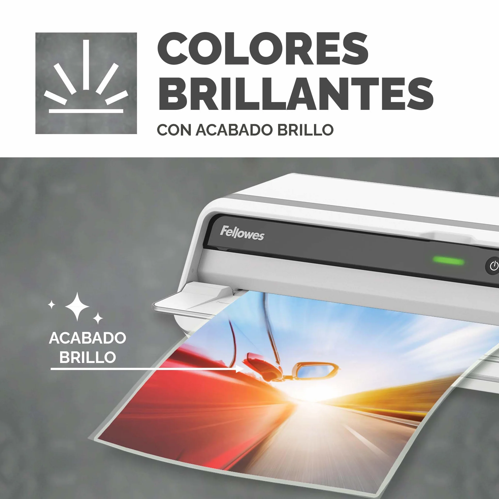 Fellowes Fundas de plastificar A4, Pack 100, brillo, para fotos, carteles, documentos