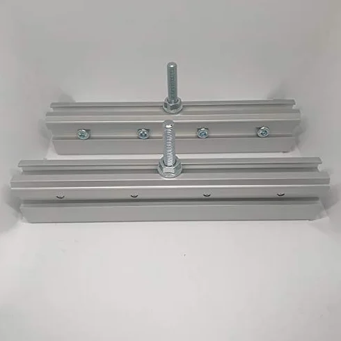 FIP, Pinzas para Puertas Correderas de Vidrio Interno de Pared o Externo de Pared, Capacidad Máxima 150 kg