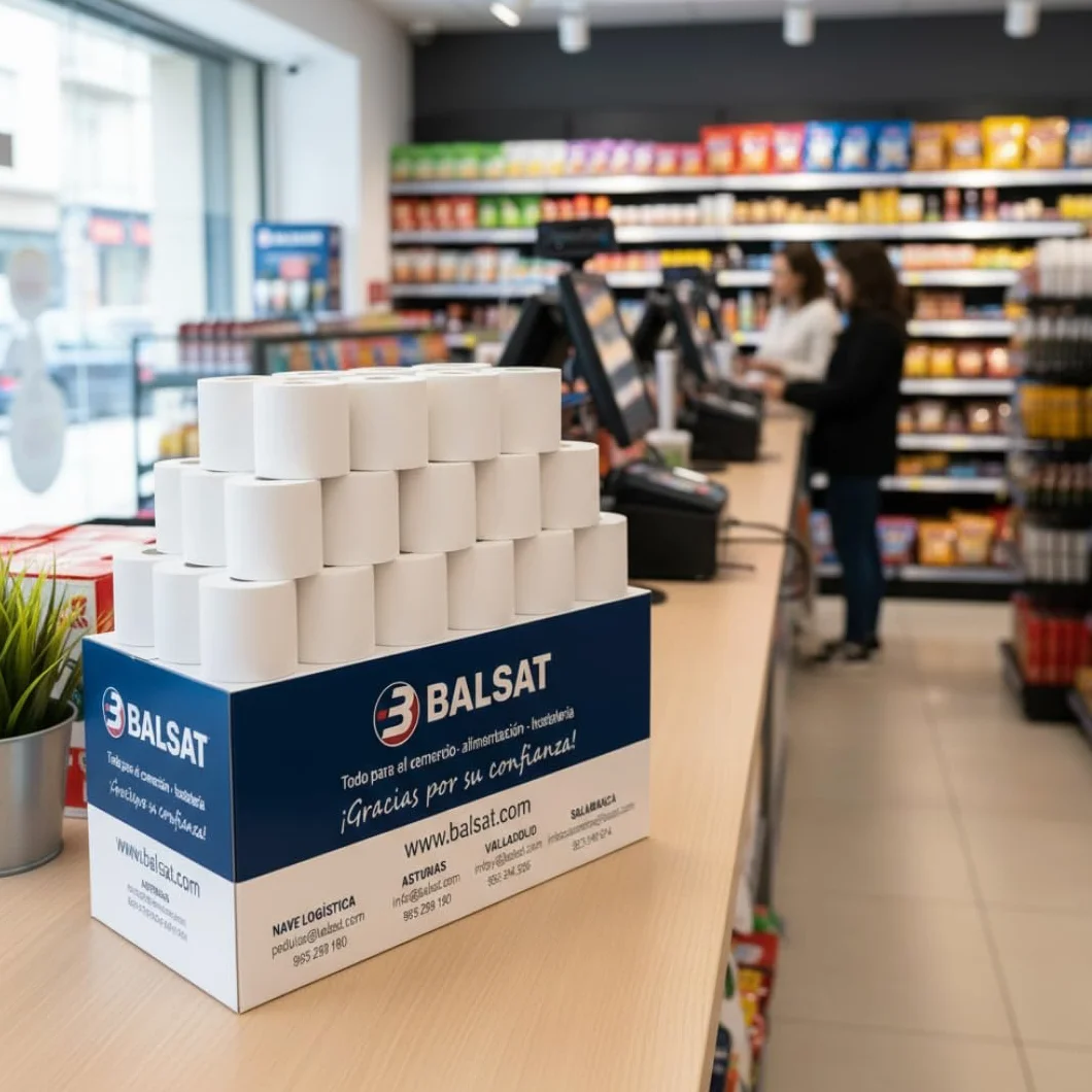 BALSAT Rollo Ticket 80x80 Termico - 20 ud. Papel Impresoras TPV