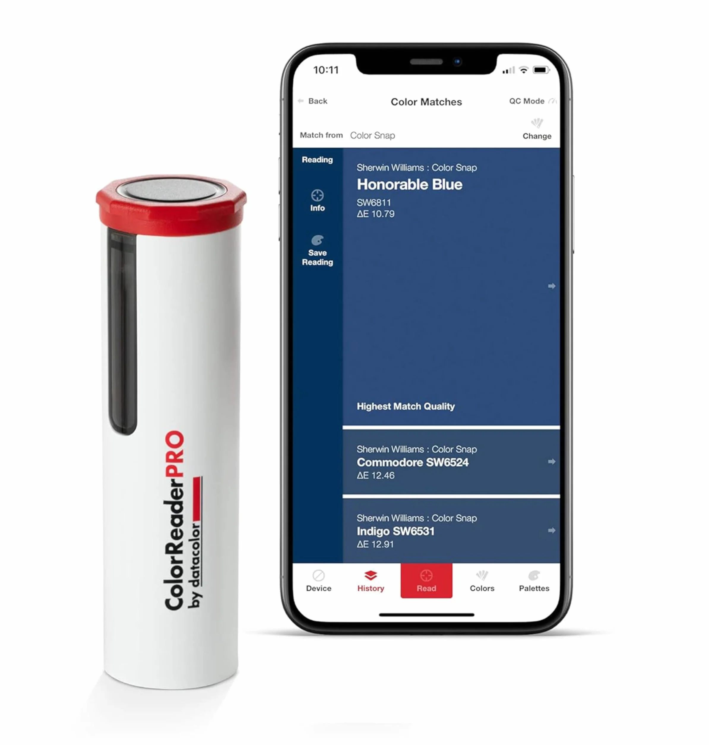 Datacolor ColorReader Pro - Herramienta Portátil de Combinación de Colores Para Profesionales y Aficionados, Pantalla OLED para uso Autónomo, Identificación Rápida de Color de Pintura