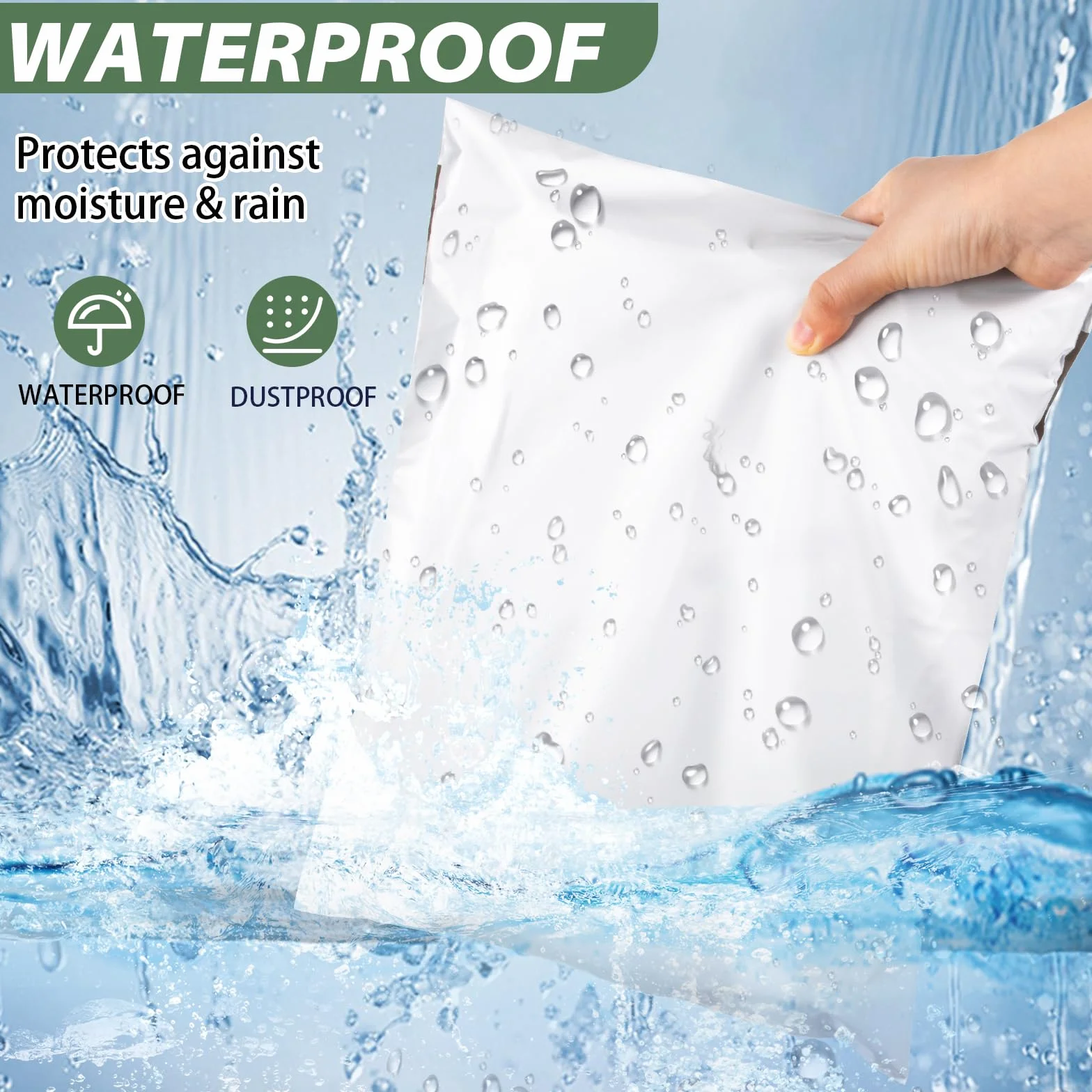Bolsas Envio Polietileno Plástico Blanco Autosellante 30x40cm 100 Piezas