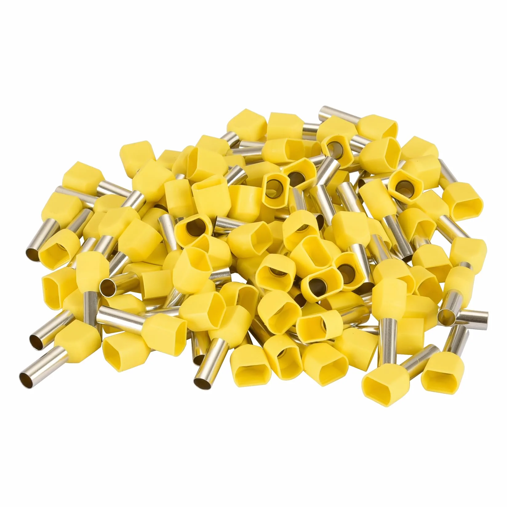 Heschen TE6014 Terminales de crimpar gemelos AWG10 6mm² 14mm Amarillo Paquete 100