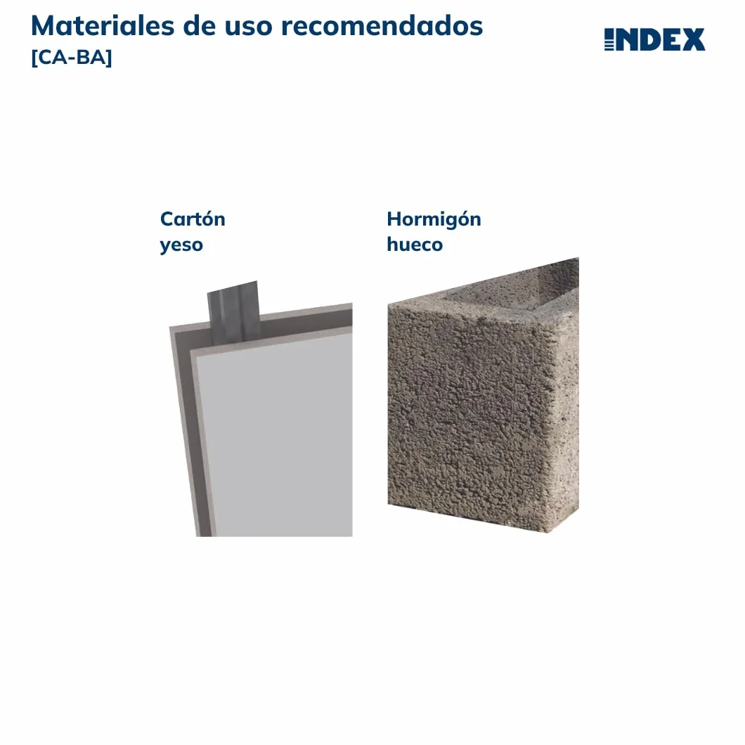 INDEX Fixing Systems CA-BA - Pack de 100 basculantes por gravedad para la fijación de elementos ligeros en falsos techos GRAVITEX (recubrimiento cincado, M8, diámetro de 20 mm)
