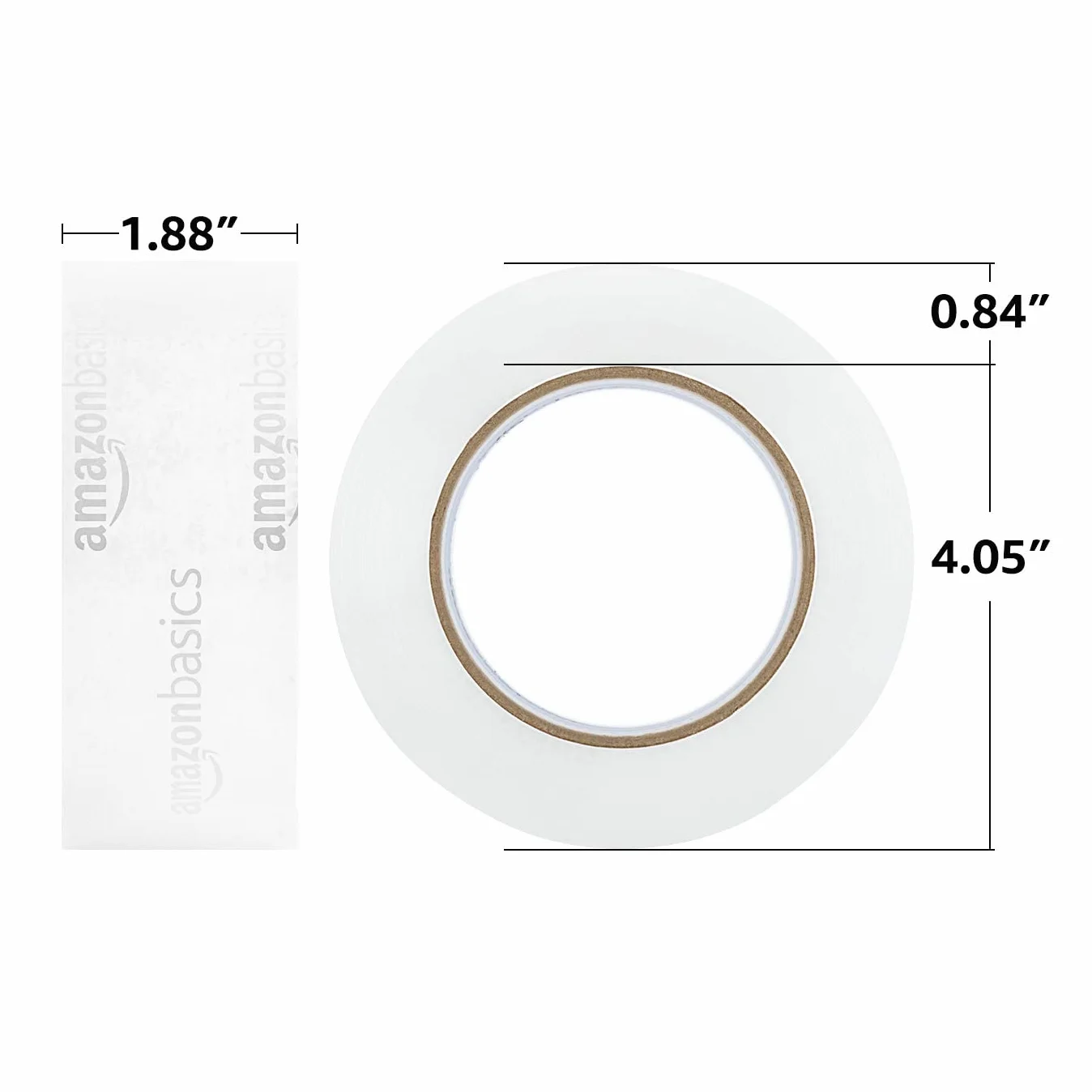 Amazon Basics Cinta de embalaje 6 unidades, 4,7 cm x 99,6 m, transparente