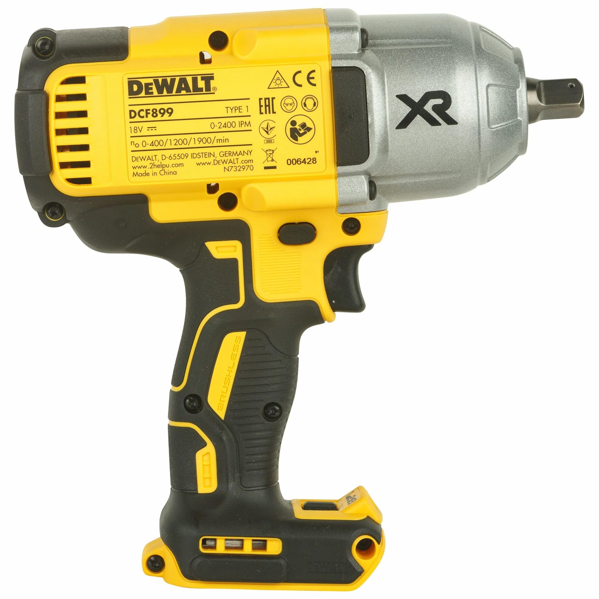 DEWALT DCF899N-XJ - Llave de impacto XR 18V sin cargador/batería