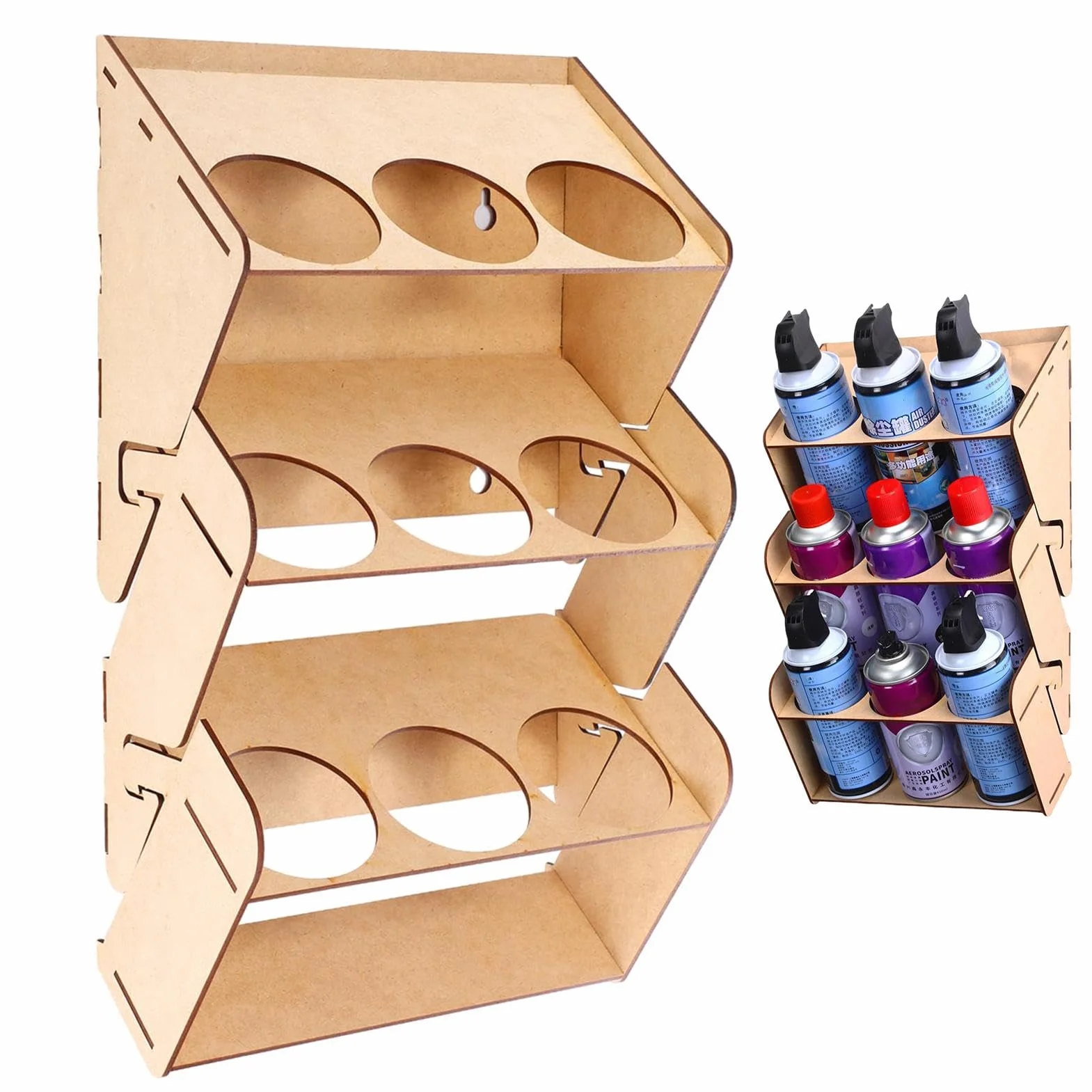 Soporte Para Latas De Aerosol - Organizador De Botellas De Pintura De Gran Capacidad De 41,9x25,4 Cm | Estante De Almacenamiento De Pintura En Aerosol, Soporte Multiusos Para Latas De Aerosol, Soporte