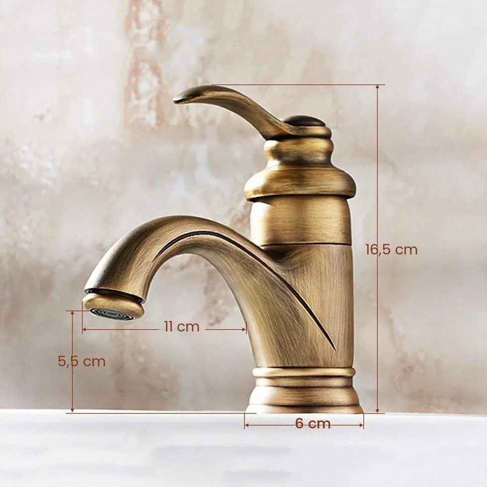 Antiguo Retro Baño Grifo Europeo Lavabo Caliente y frío Lavabo del baño Grifo mezclador Acabado de bronce Vintage Ollas Spray Dibujo Balcón Bar Aseo Manos de lavado Grifos de agua