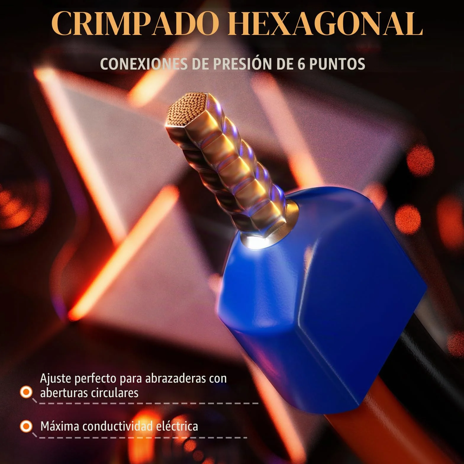 PEBA Kit de Crimpadora Terminales Electricos, Terminales Alicates 0.08-10.00 mm² con 24 clases de Punteras Electricas y Pelacables, Engarzadora de Crimpado Alicates - Hexagonal Crimpadora Terminales