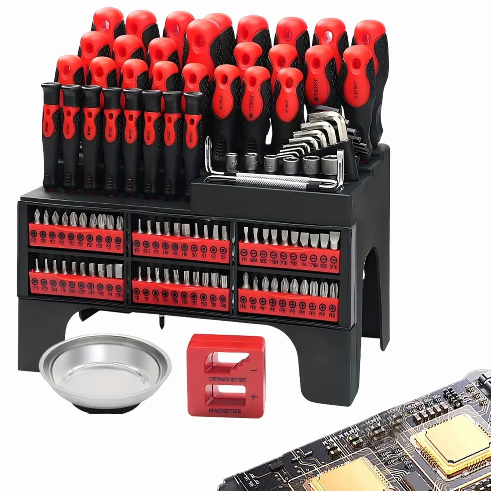 Juego De Destornilladores Punta Magnética Para Herramienta De Reparación | Set De Destornilladores Con Estuche Para Gafas Mantenimiento de Electrodomésticos Reparación Automotriz Bricolaje