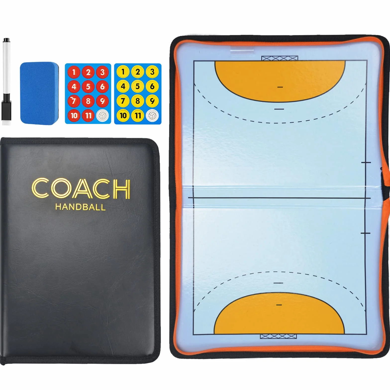 Pizarra Magnetica Balonmano Entrenador Tablero Tacticas Imanes Carpeta Tactica Entrenadores Arbitos