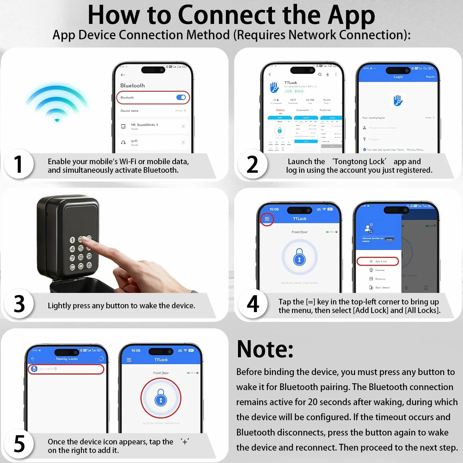 Caja fuerte inteligente para llaves Bluetooth TTLock código PIN 12 dígitos resistente intemperie