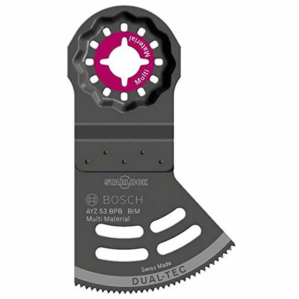 BOSCH ACCESORIOS 2609256F07 - Accesorio para multiherramienta AYZ 53 BPB: Multimaterial Dual-tec: DIY