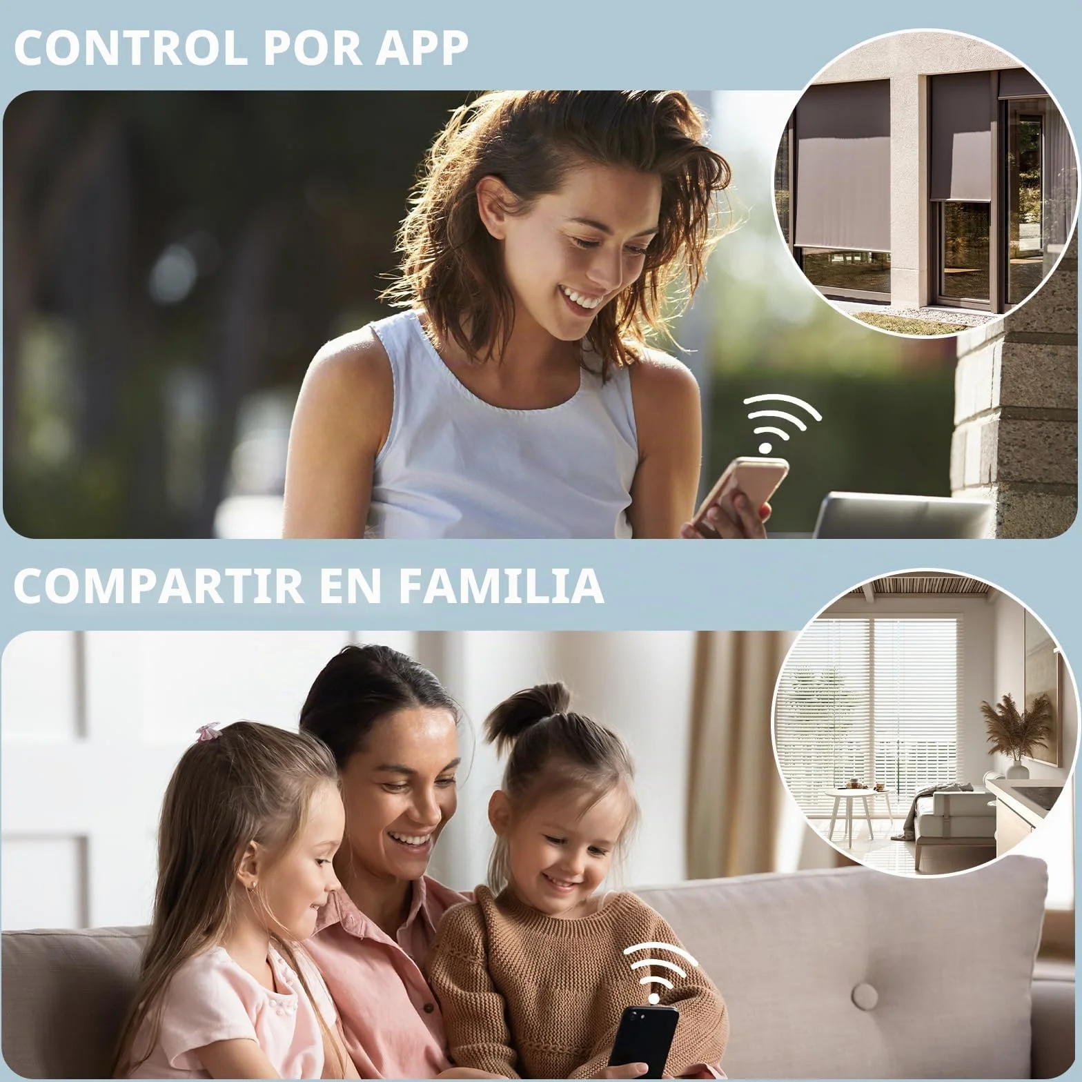 BSEED Interruptor Persiana WiFi,interruptores tactil empotrado,Inteligente Control de Porcentaje,Panel de Cristal,Control Remoto,Requiere Cable Neutro,86mm Blanco