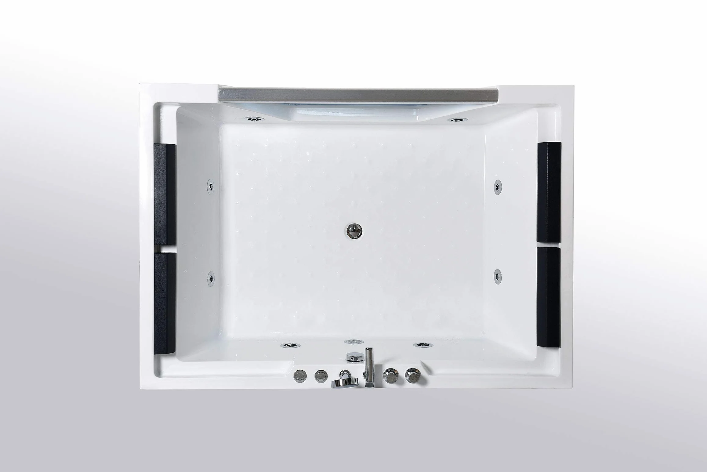 Bañera hidromasaje SPA 170 x 120 cm LINDA Bañera de Esquina Piscina Hidromasaje