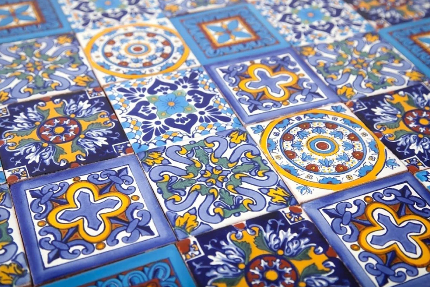 Cerames Azulejos cerámicos mexicanos Armando - 30 azulejos decorativos de mosaico mexicano para baño, cocina, ducha, escaleras, pared posterior de la cocina | Azulejos de mosaico de cerámica 10,5 x