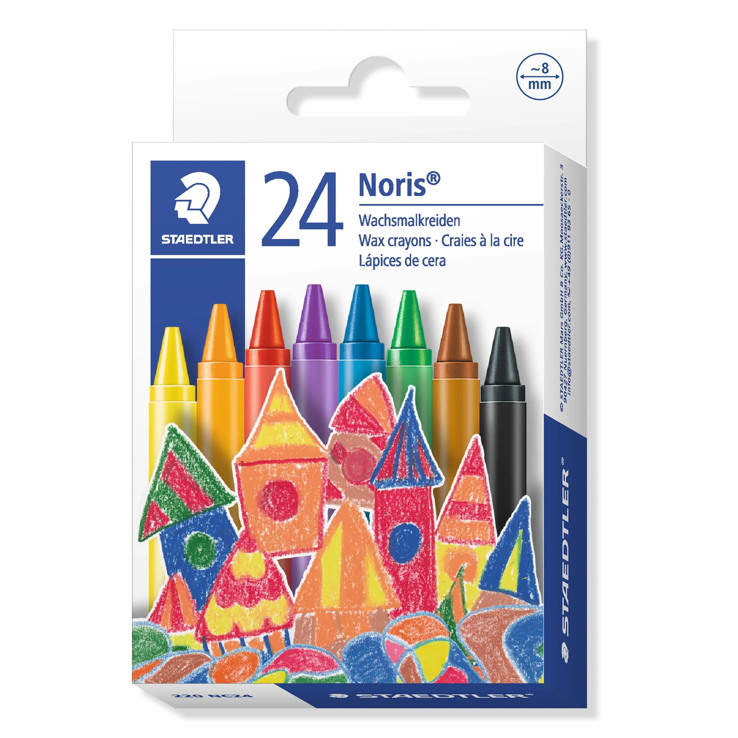 STAEDTLER 220NC24 Caja 24 Lápices Plásticos y de Cera