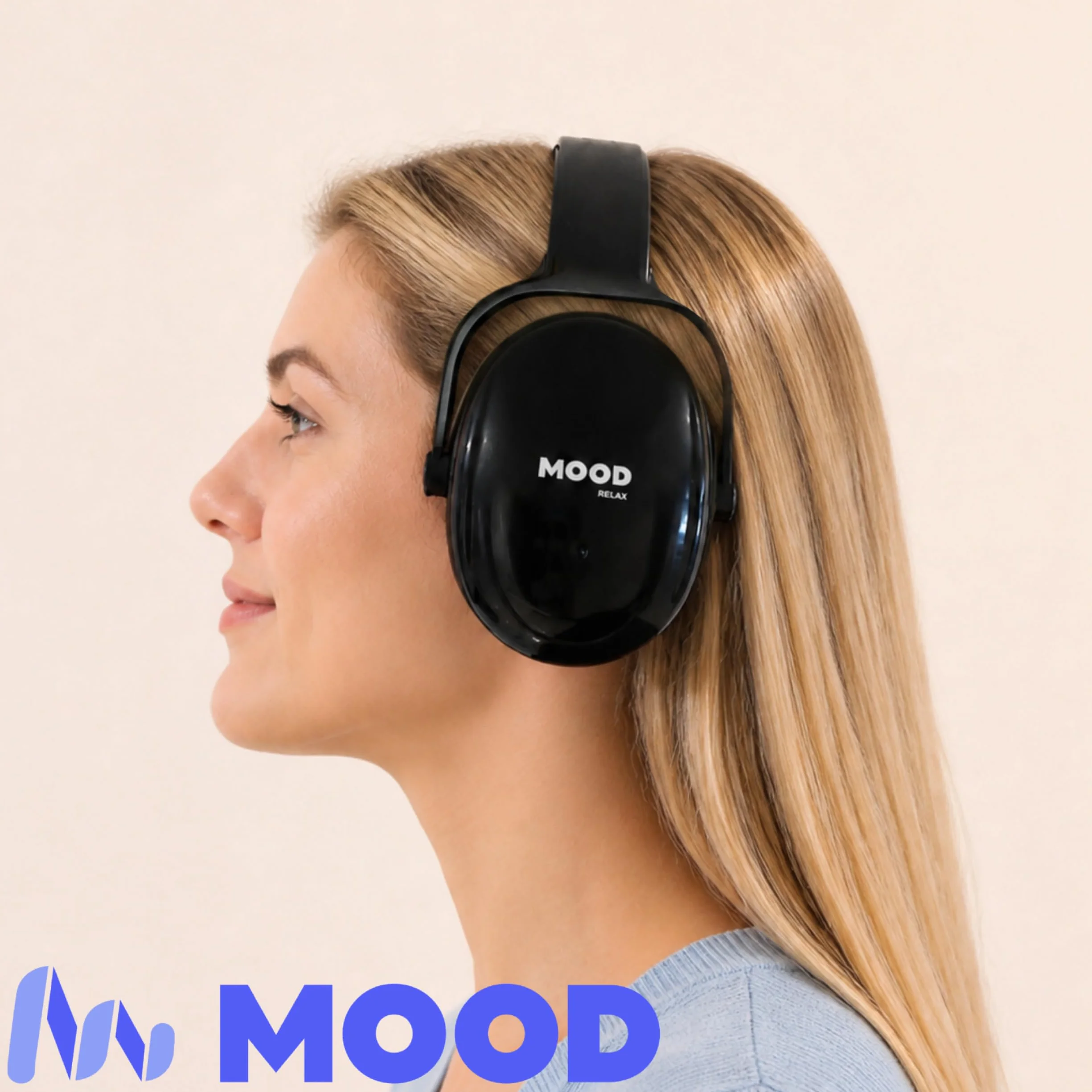 MOOD Cascos antiruido adultos 33 dB SNR Relax Black