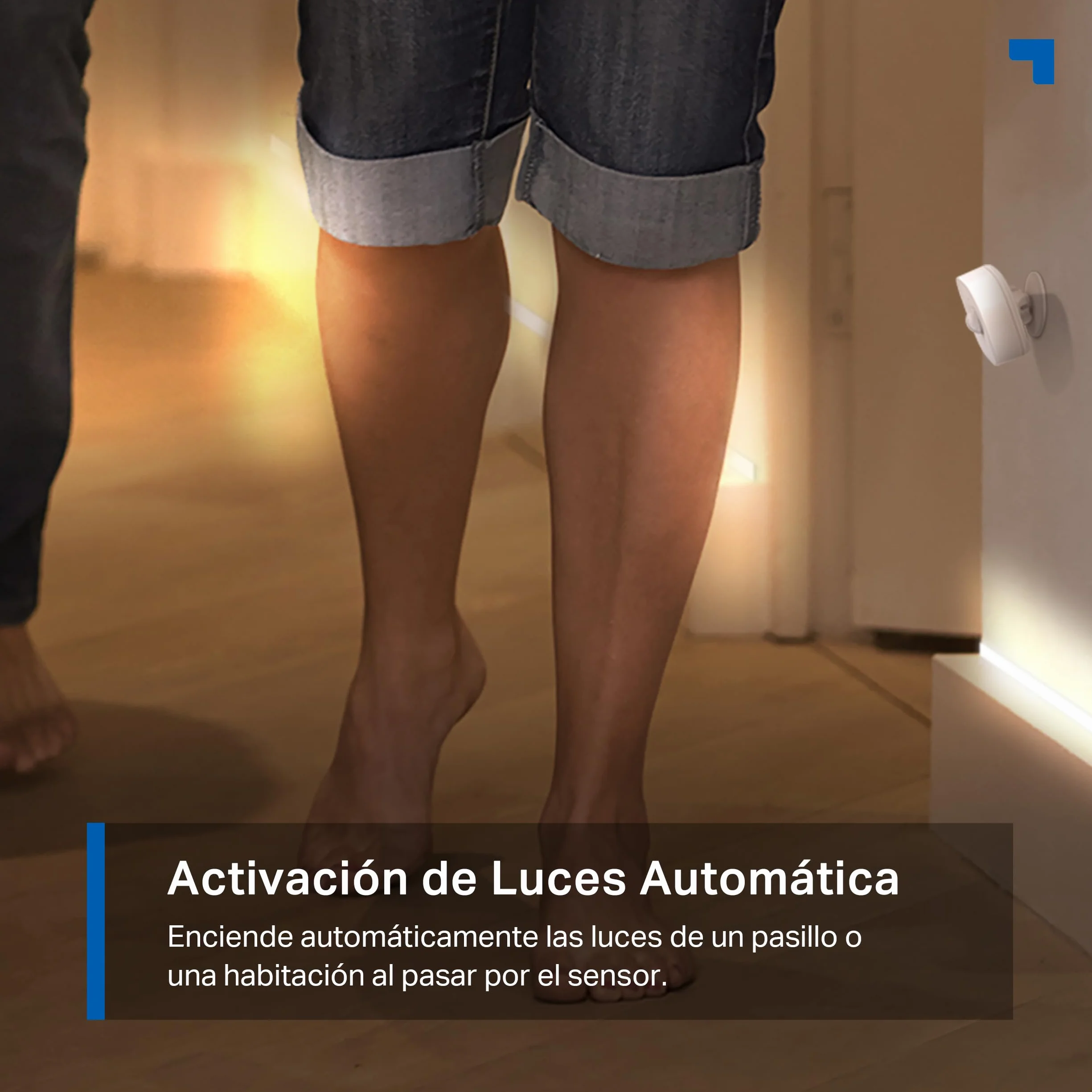 Tapo TP-Link T100 - Detector de Movimiento WiFi, Amplia Cobertura, Sensor de Alarma Antirrobo,Rotación 120º, Montaje Magnético, Control App, Requiere Hub