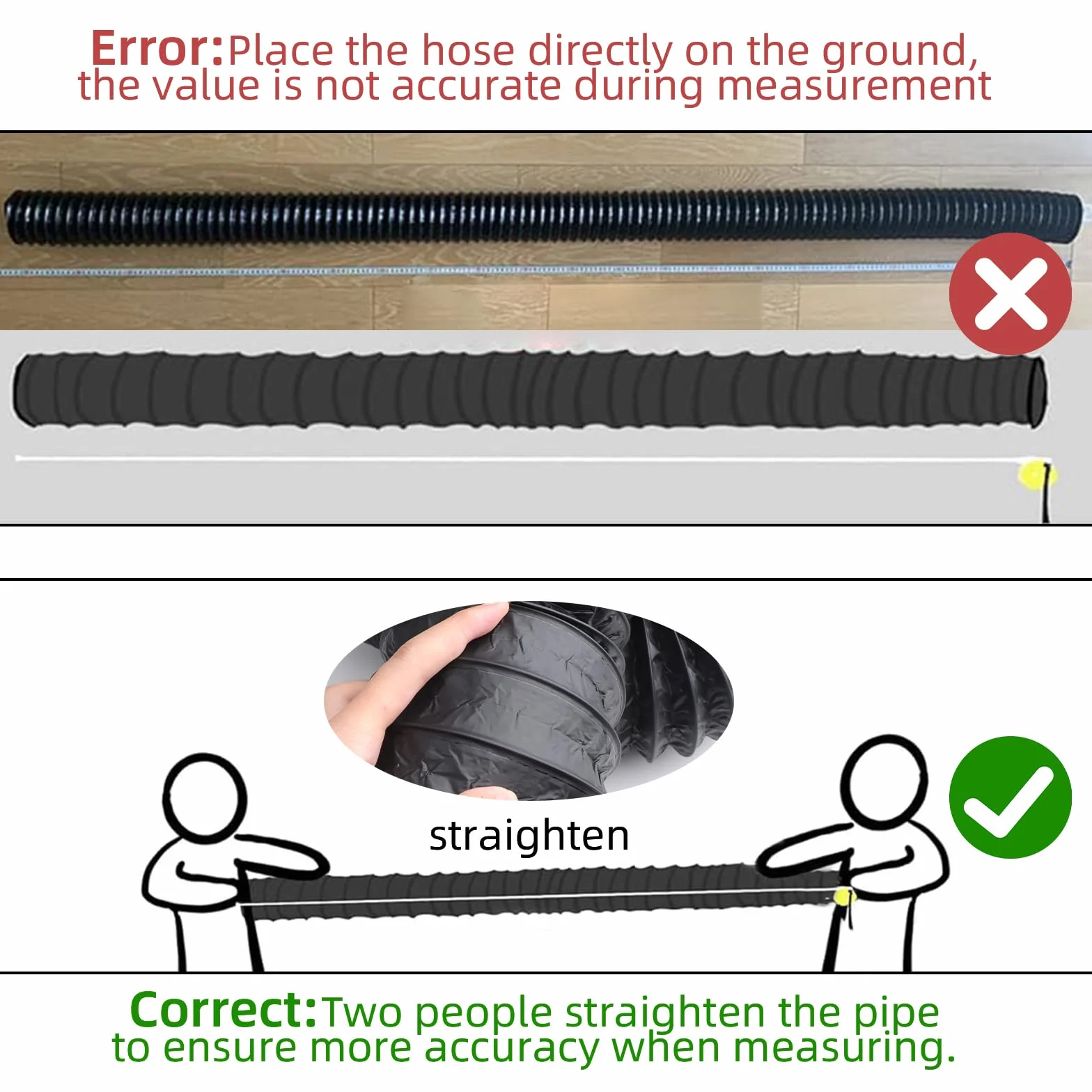 3 m Tubo Flexible de Salida de Aire 125 mm Tubo Aire con 2 Abrazaderas Acero Flexible di Aluminio PVC para Extractor de Aire Climatización Secadora Conducto de Aire de Ventilación Sistemas