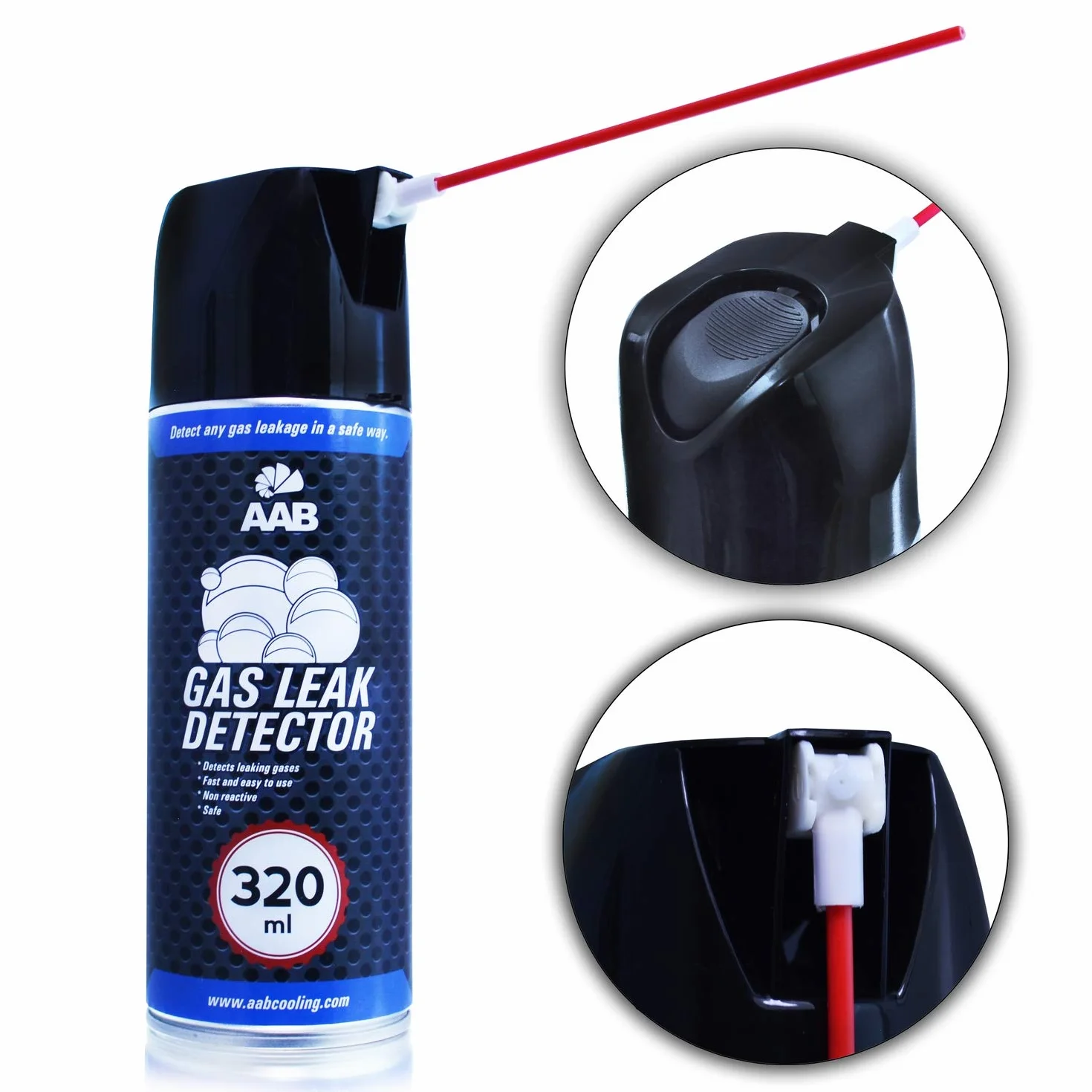 AABCOOLING Gas Leak Detector 320ml - Trabaja en Cualquier Posición, Detectores de Gas, Detector Fugas Gas Butano, Busca Fugas Gas, Detector Fugas Aire Acondicionado, Detector Gas