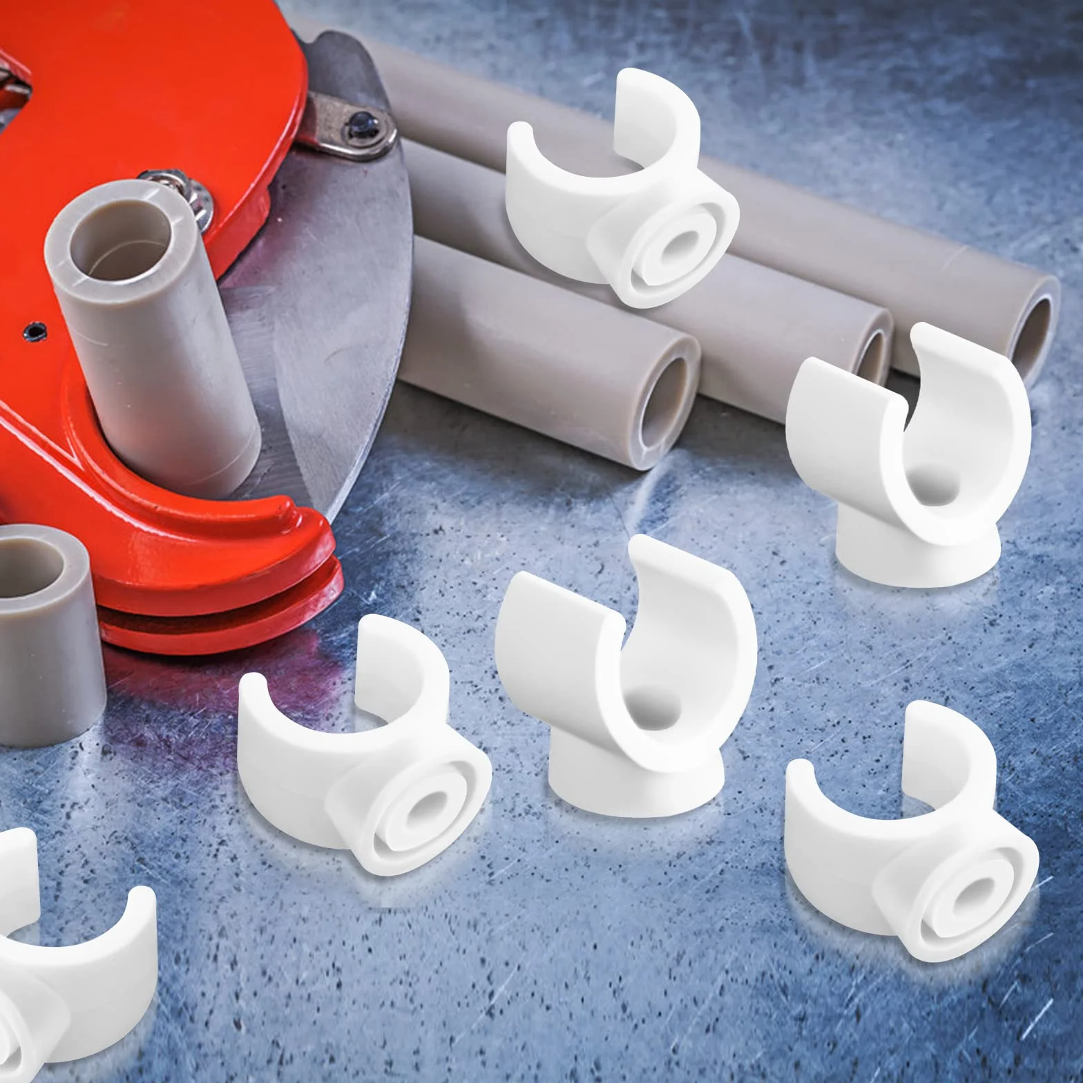 Abeillo Clips PEX de 1/2 pulgada para colgar tuberías, soporte de tubería de 16 mm, ganchos en U, abrazaderas para tuberías de agua, clips de abrazadera de tubo (20 piezas)