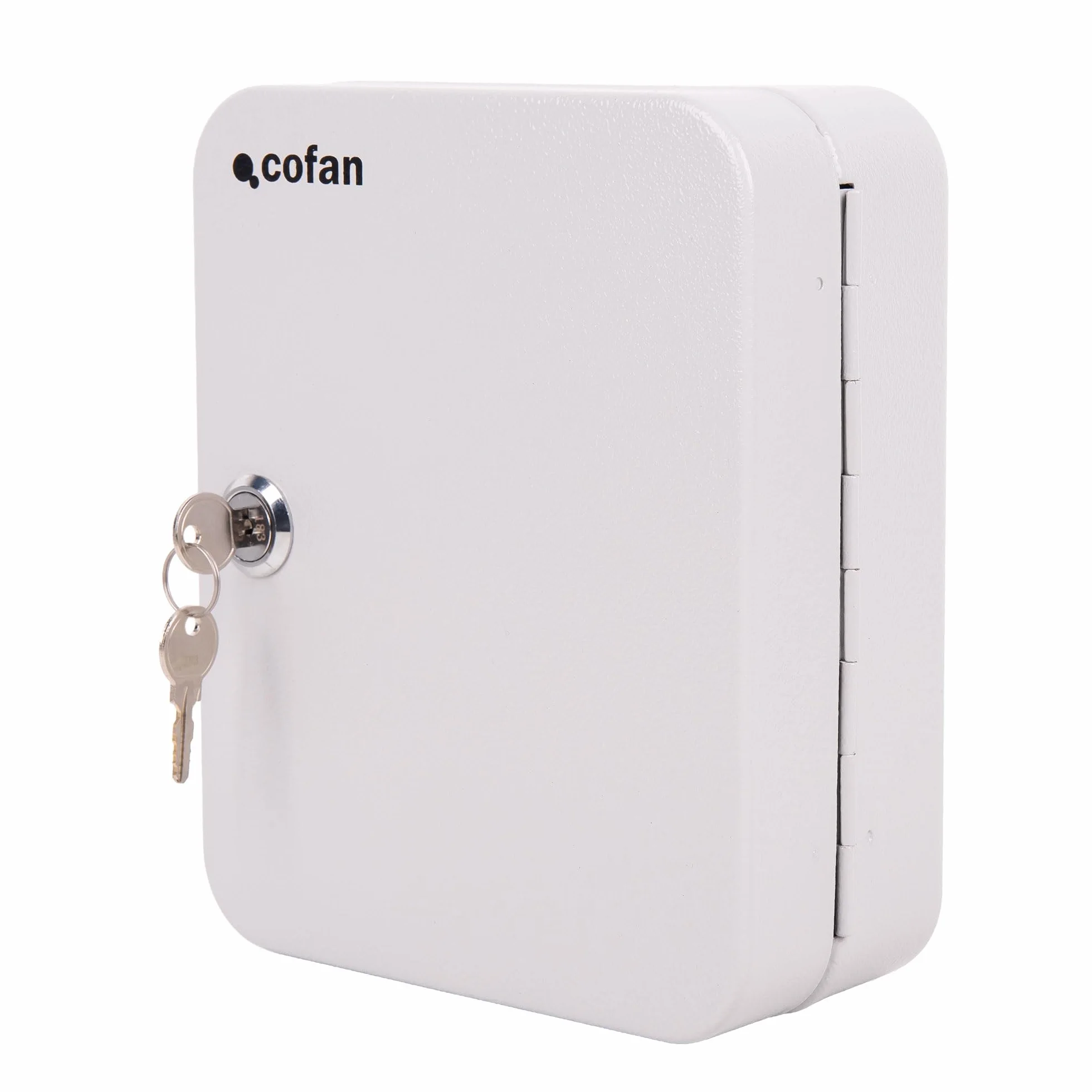 Cofan Armario para Llaves con Cerradura, Caja Fuerte de Seguridad de Acero, Incluye 2 Llaves y Kit de fijación, Instalación a la Pared, Adecuado para 20 Llaves
