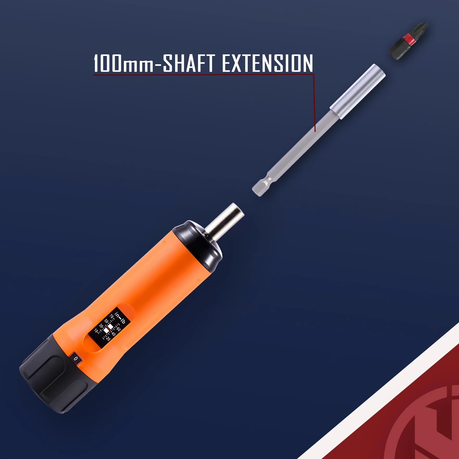 KNINE OUTDOORS Juego de destornilladores de torsión de 10-70 pulgadas libras para mantenimiento con mango de barra en T, 40 puntas hexagonales, enchufe de 1/4 pulgadas, extensión de eje, para