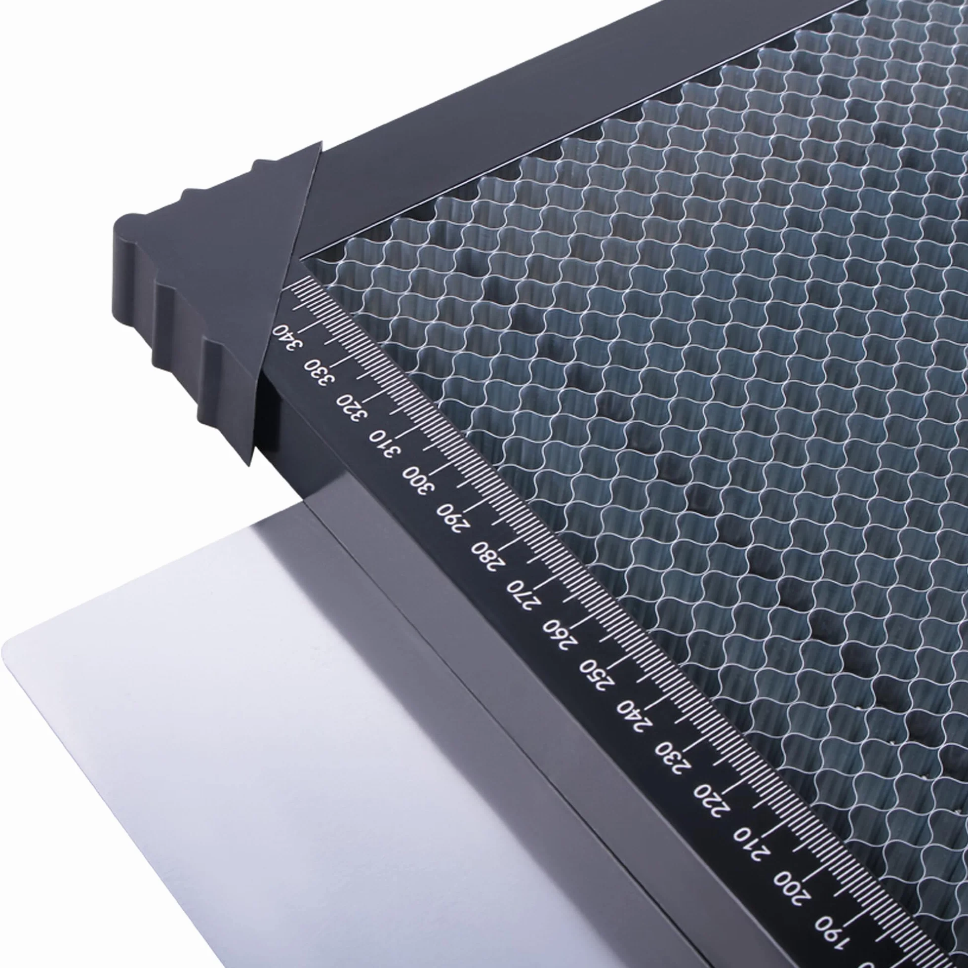 CNCMANS 400 x 400 x 22 mm Honeycomb mesa de panal para máquina de grabado láser, mesa de trabajo con placa de aluminio, para cortador láser y grabado láser