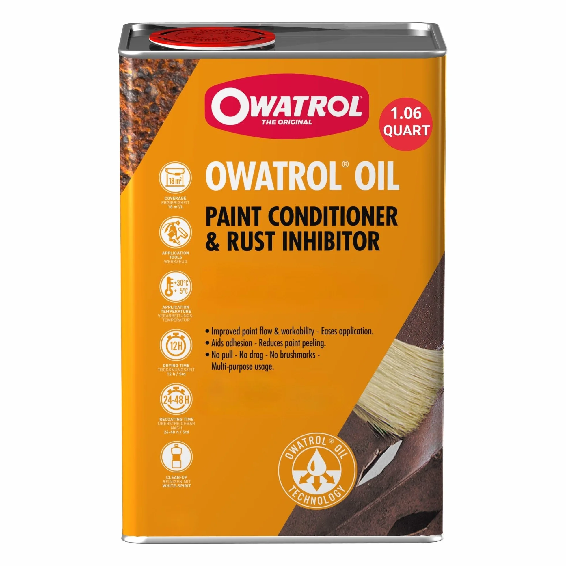 Owatrol 733 - Rust Rustol- multifunción/aditivo para pinturas 1 L