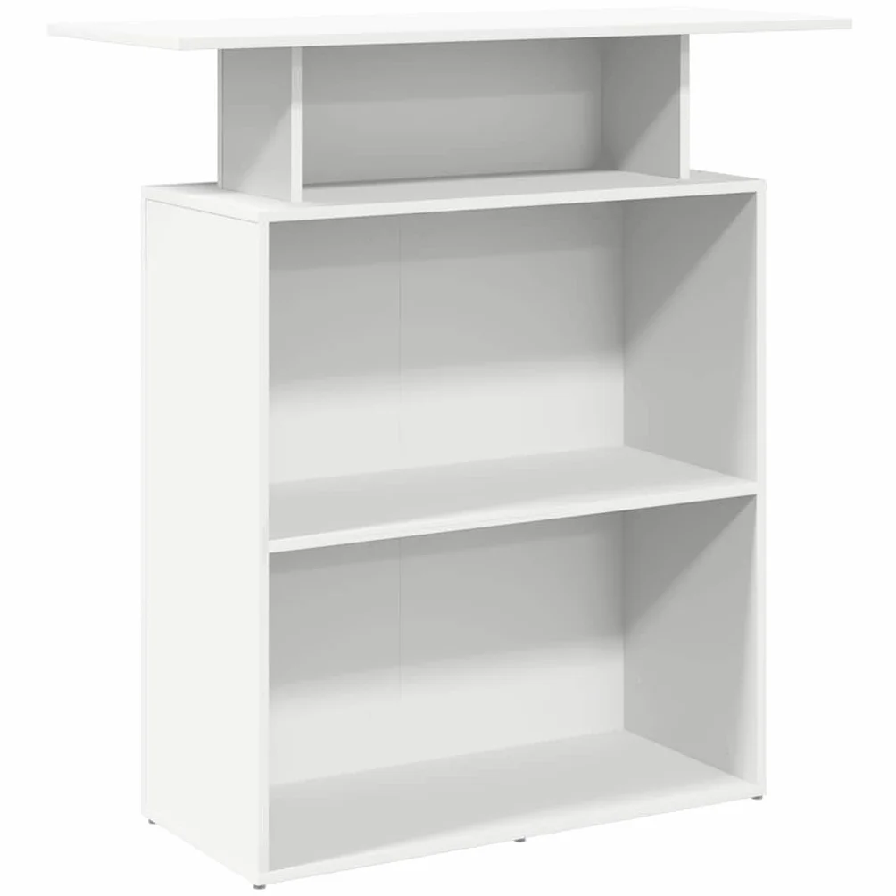 vidaXL Mostrador recepción Blanco 100x40x104 cm Madera ingeniería
