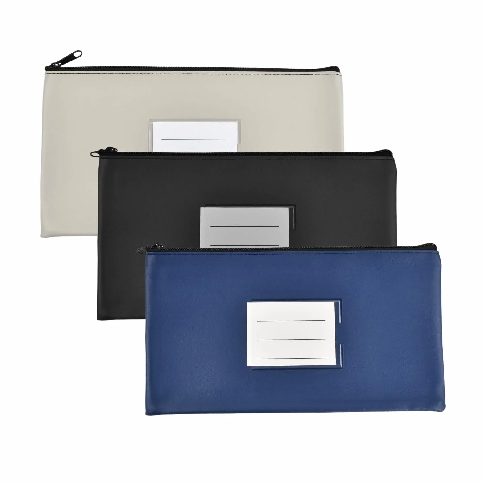 Bolsa de Dinero con Cremallera 28x15cm Impermeable A5 PU con Ventana