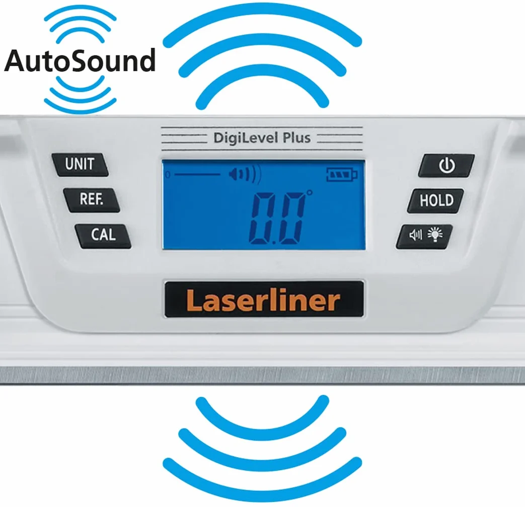 Laserliner DigiLevel Plus 40 cm 0.4m Plata nivel - Niveles (0,4 m, Plata, %, Grado, mm/m, AAA, 1,5 V, 0 - 50 °C)