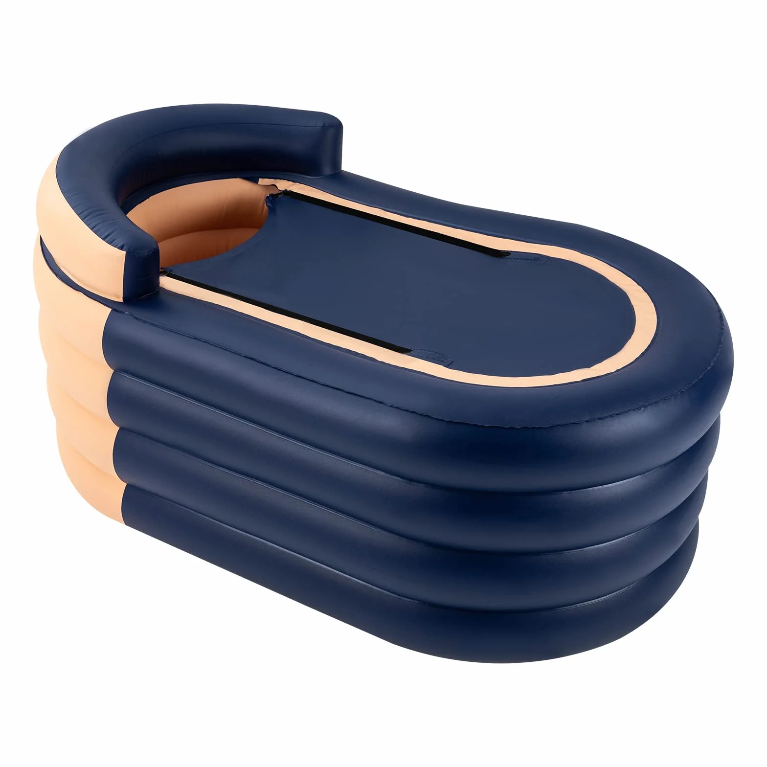 BañEras Inflables para Adultos, Plegable Inflatable Viaje Bathtub, PortáTil BañEra con Cubierta de Cremallera y Bolsa, para Baño Caliente y Hielo, 84 X 140 X 74 cm