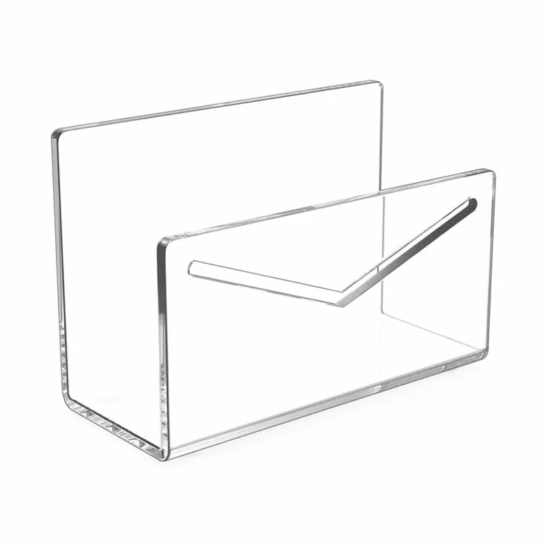 Organizador de correo acrílico para encimera, kit clasificador de letras para oficina