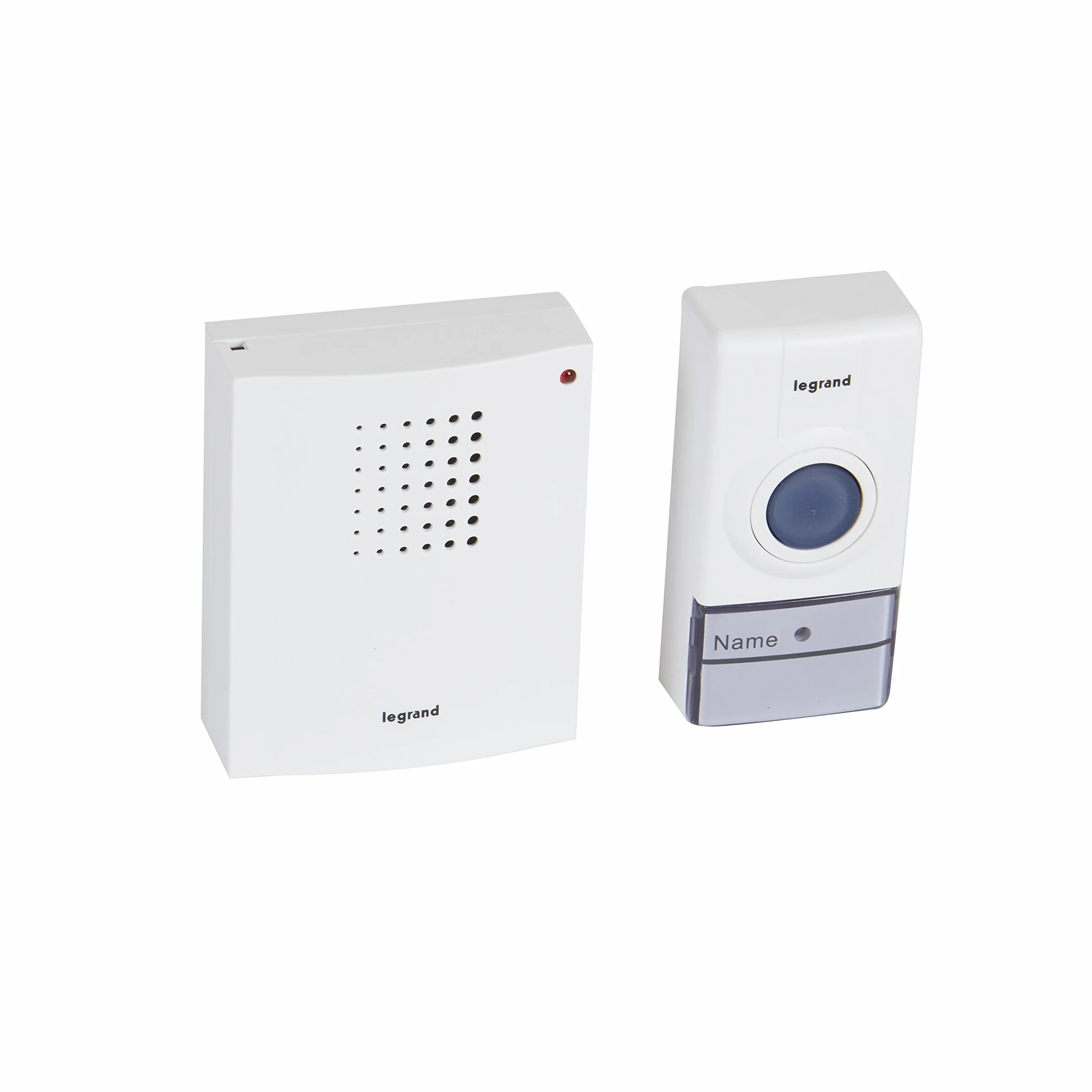 LEGRAND, 094250 - Timbre inalámbrico (alcance de 50 m, 32 melodías, protección IP44, timbre con pilas)