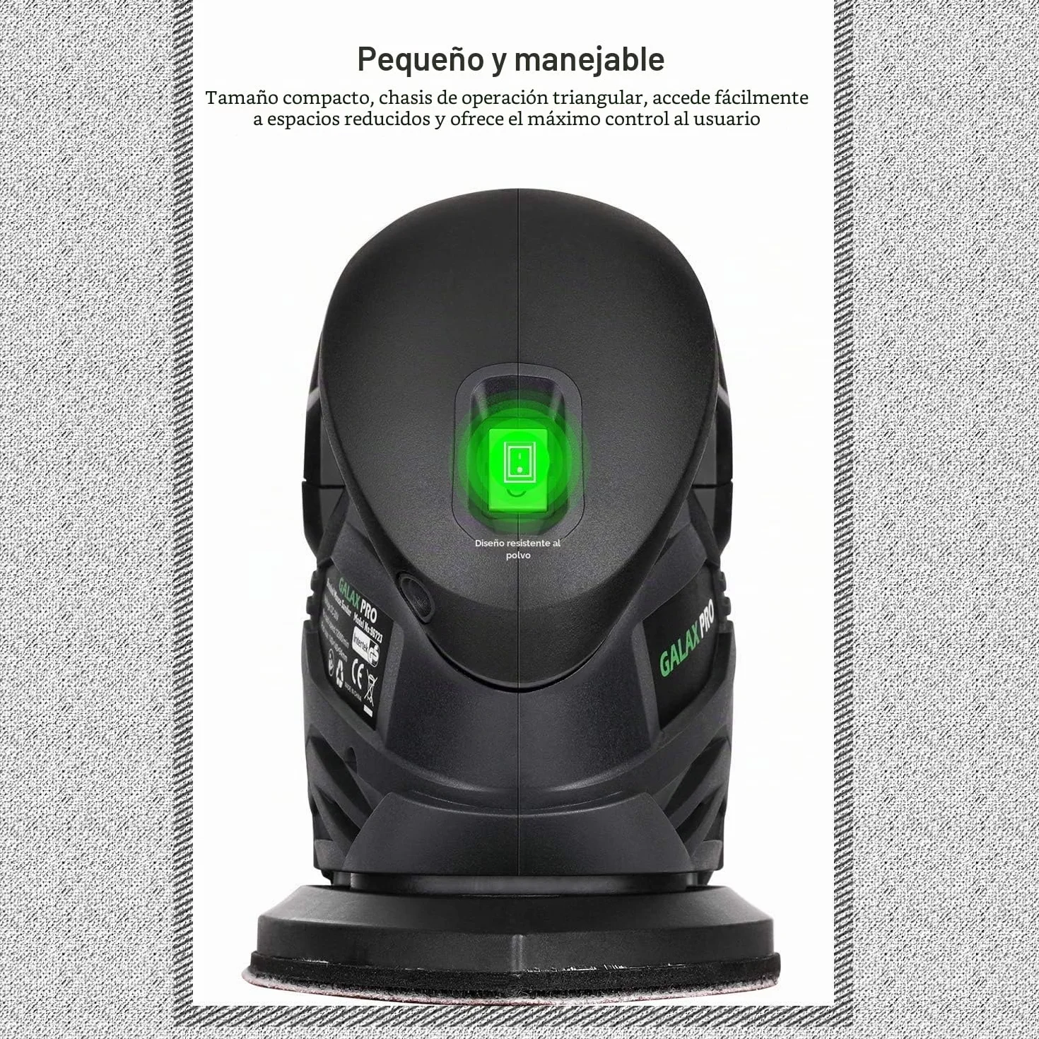 GALAX PRO Lijadora de Detalle Mouse 20V con Bolsa de Filtro,Velocidad 12,000 RPM Lijadora Madera incluye batería y cargador,20 Papeles de Lija