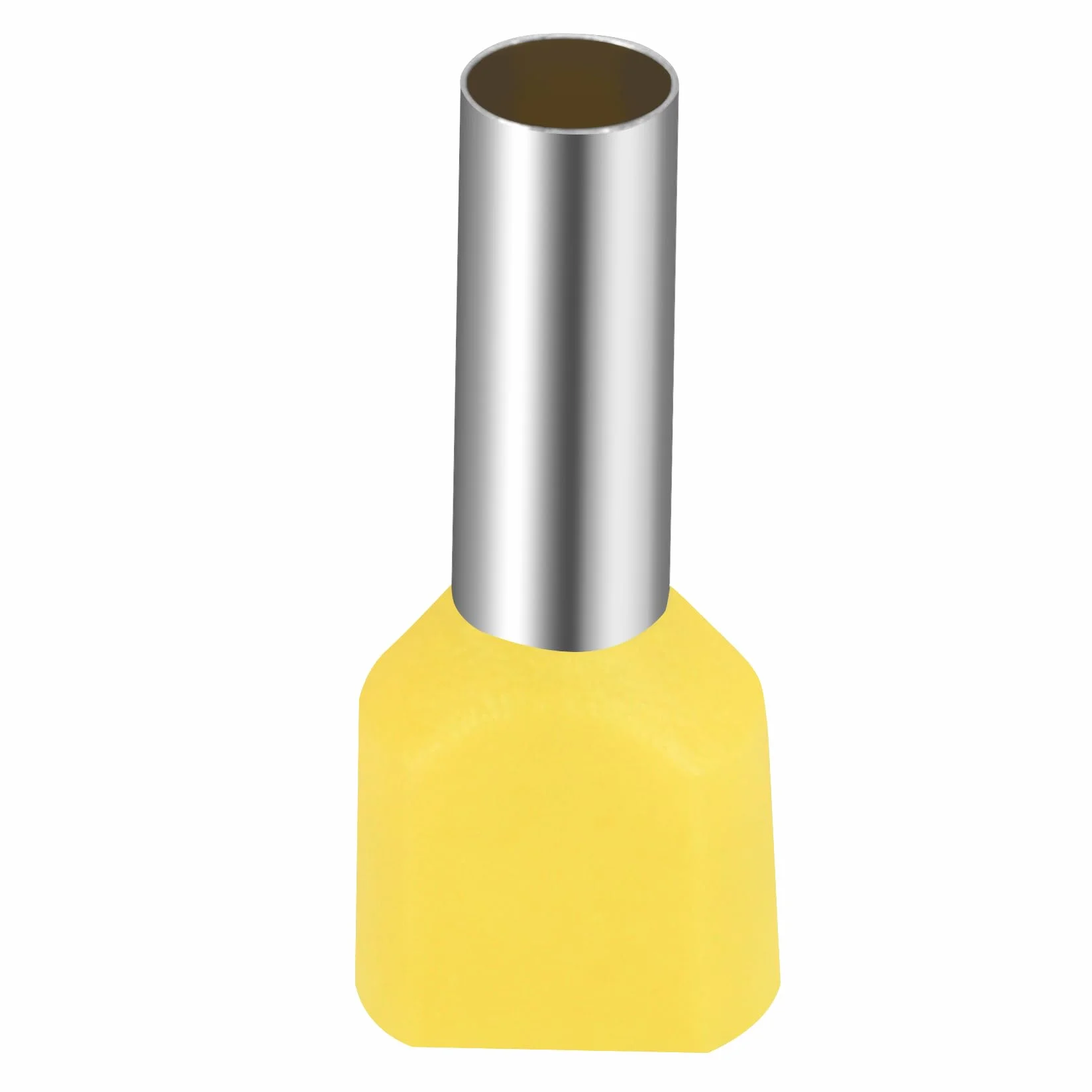 Heschen TE6014 Terminales de crimpar gemelos AWG10 6mm² 14mm Amarillo Paquete 100