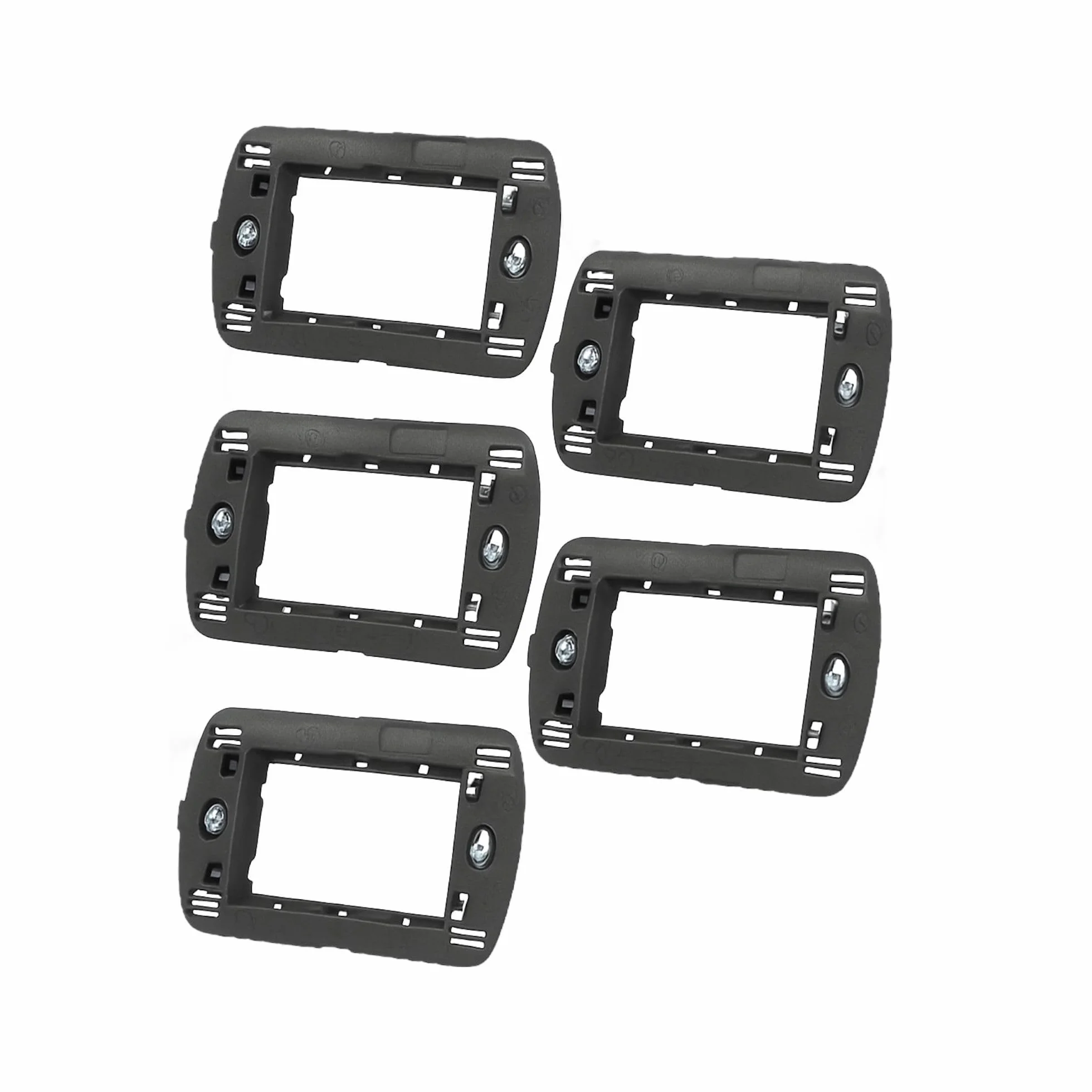 Topolenashop Juego de 5 soportes compatibles Bticino Living International y Living Light marco universal placas interruptores