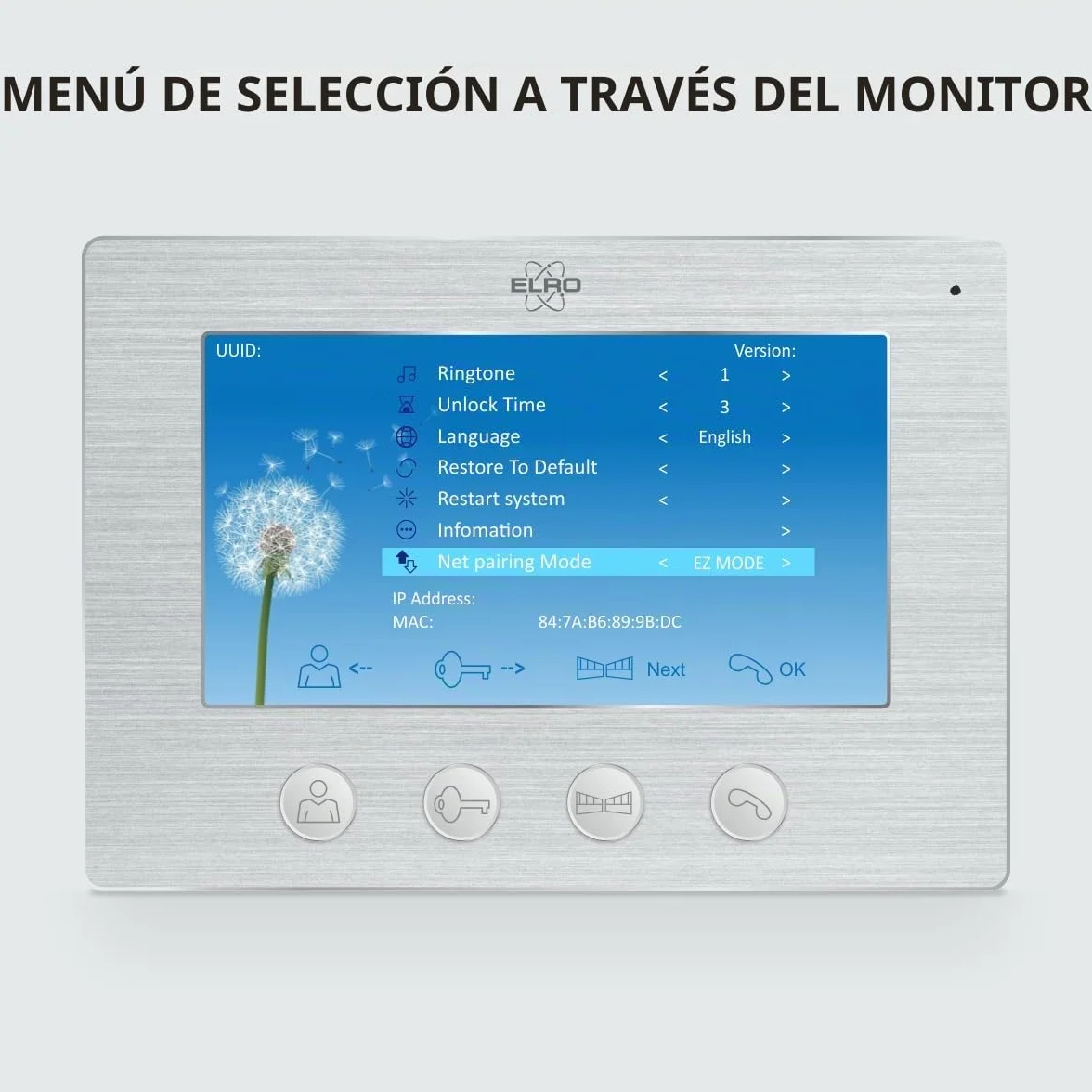 ELRO DV4000IP-2 Kit de Videoportero IP WiFi │ 2 Apartamentos │ Cámara 1080P Full HD con visión Nocturna │ Cable de 4 Hilos │ 16 Tonos de Llamada
