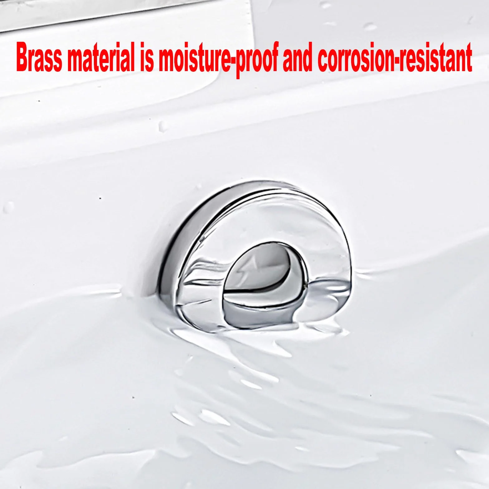 2 Piezas Tapon Lavabo Embellecedor Agujero Anillo Desbordamiento Ø22-24 mm Plata Cobre