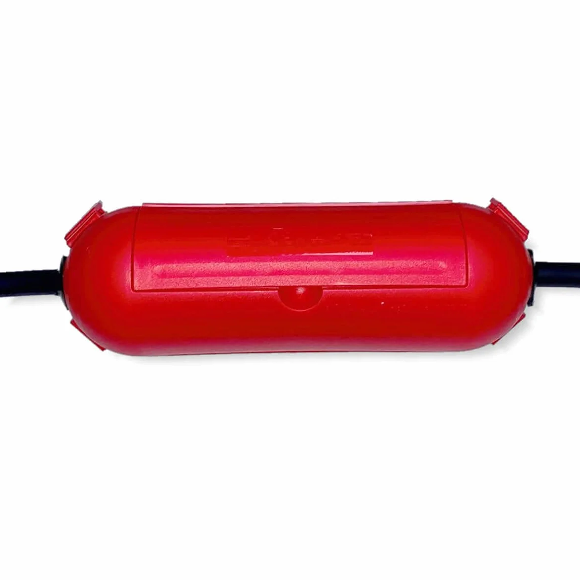 CEE Juego de adaptadores de Camping con Cajas Protectoras 1,5/0,3m - Cable Adaptador Schuko Macho y Caja de Cables (3 x 2,5 mm², 230 V, 16 A, 1,5 m, 0,3 m), Rojo, IP44, Cable Autocaravana