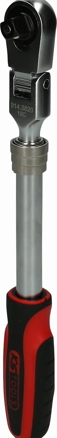 KS Tools 914.3820 3/8" SlimPOWER Carraca telescópica 380 - 500 mm
