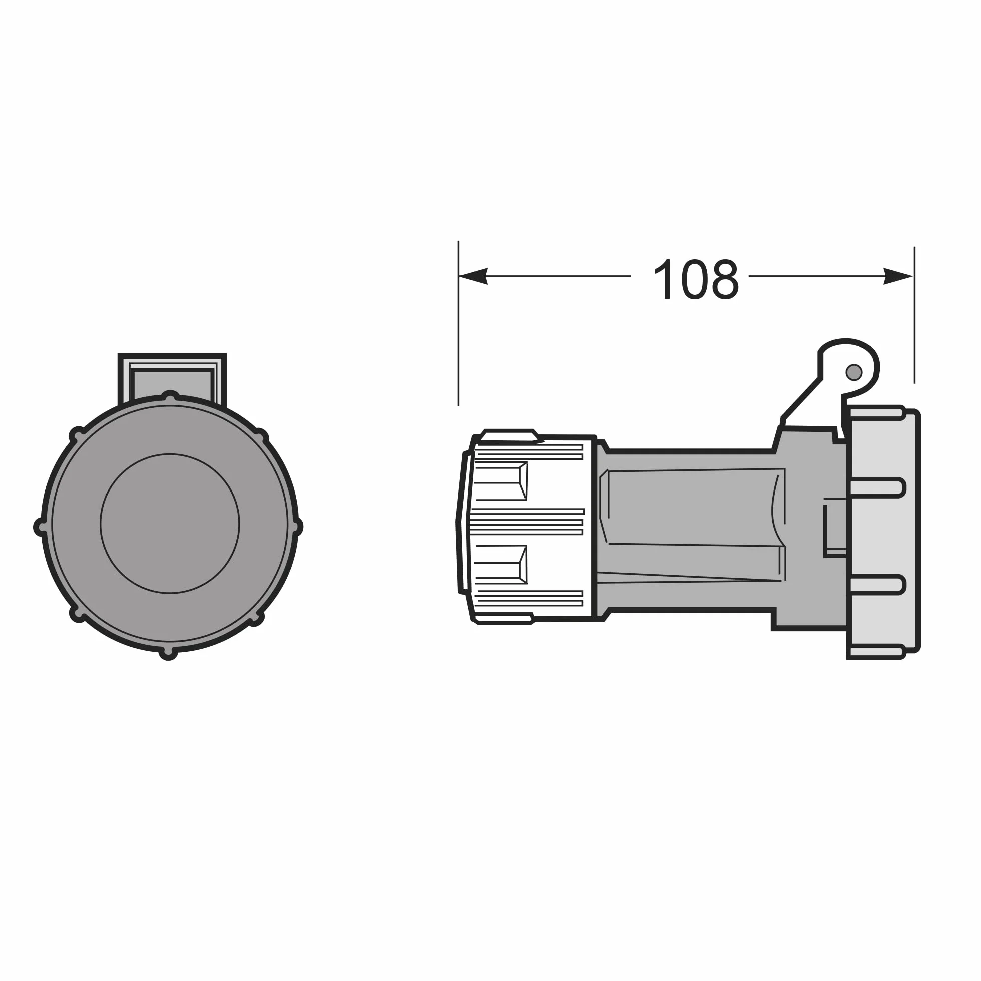 FAMATEL – Base aérea industrial | IP 67| 2P+TTL | 16A | 250V