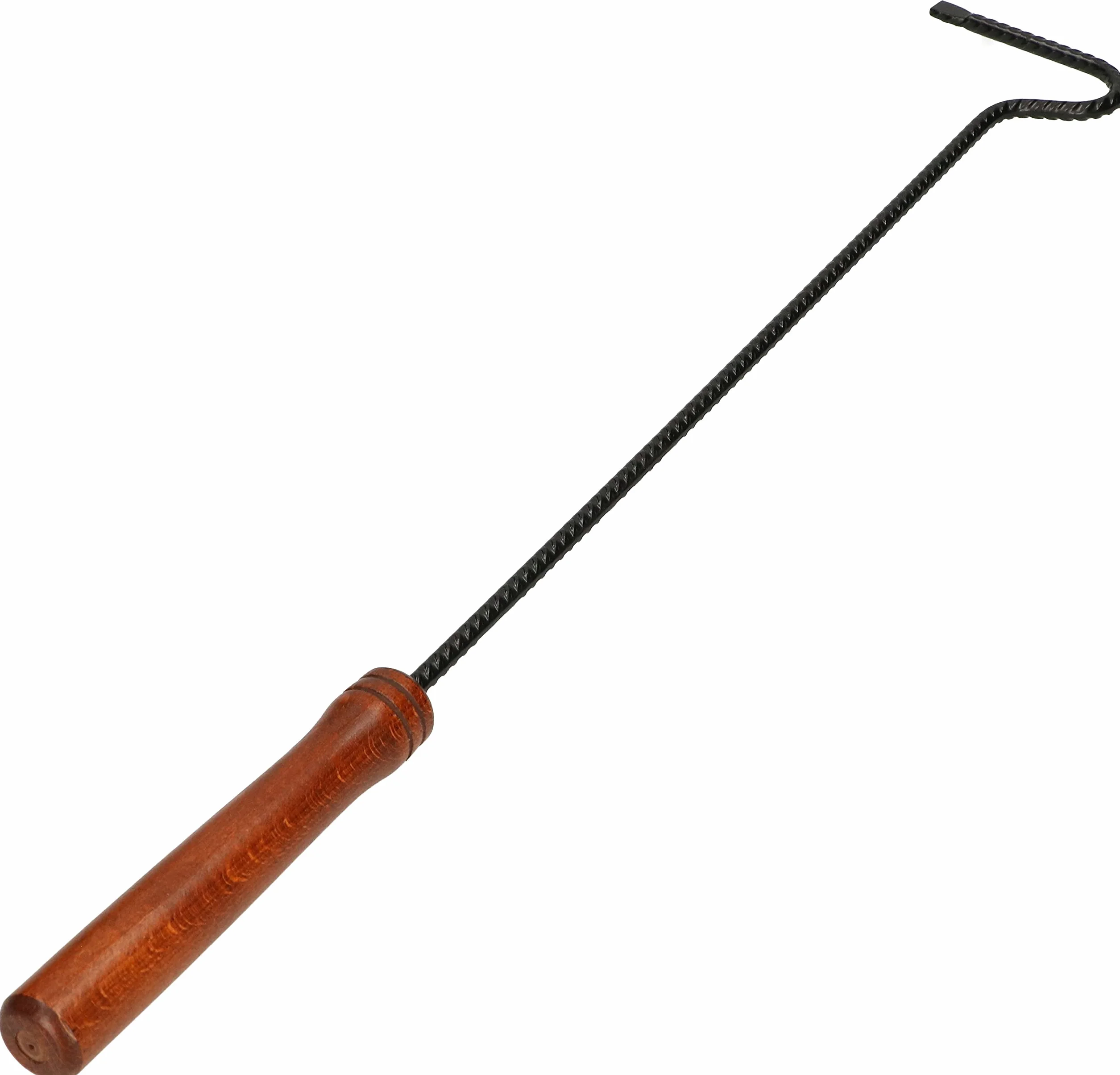 KOTARBAU Kit de 3 Accesorios para Chimenea, Pala, Atizador, Rascador de Ceniza, Metal, Mango de Madera, Negro