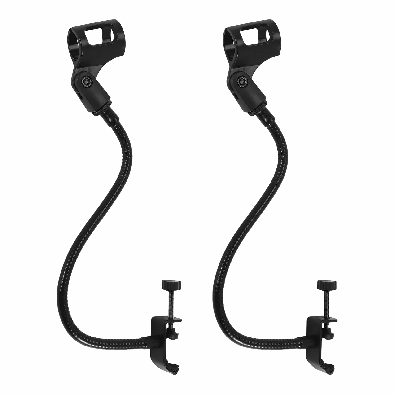 Soporte Ajustable para Micrófono 2 Piezas Cuello de Cisne Flexible Abrazadera de Escritorio